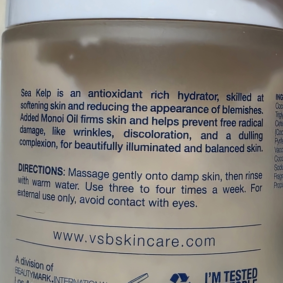 Sea Kelp Monoi Oil Exfoliating Face Scrub - Cream - Picture 3 of 3